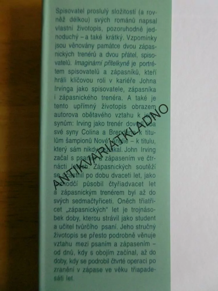 IMAGINÁRNÍ PŘÍTELKYNĚ, JOHN IRVING, **an