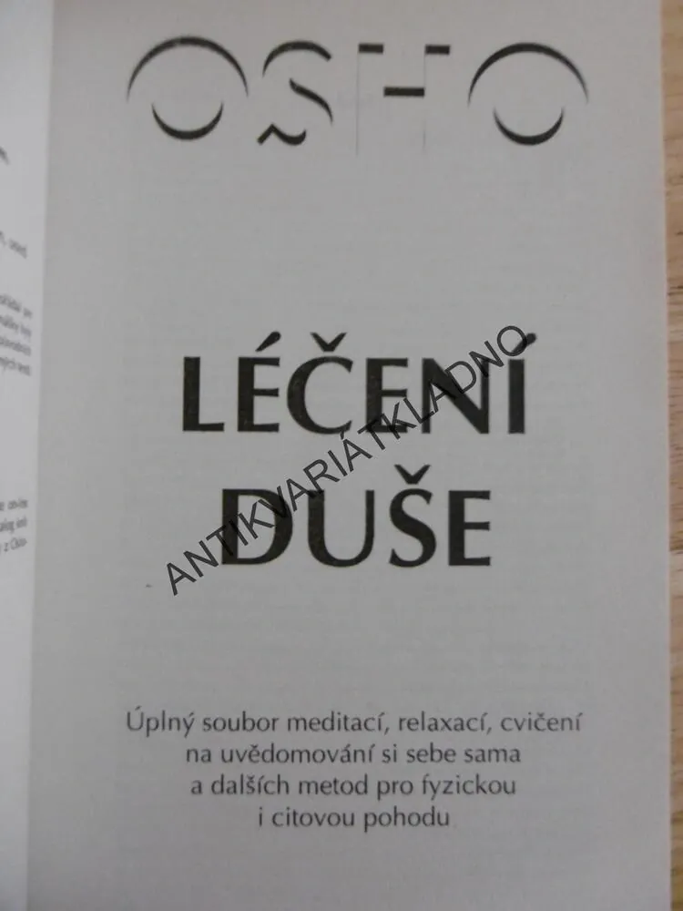 LÉČENÍ DUŠE, OSHO, **an