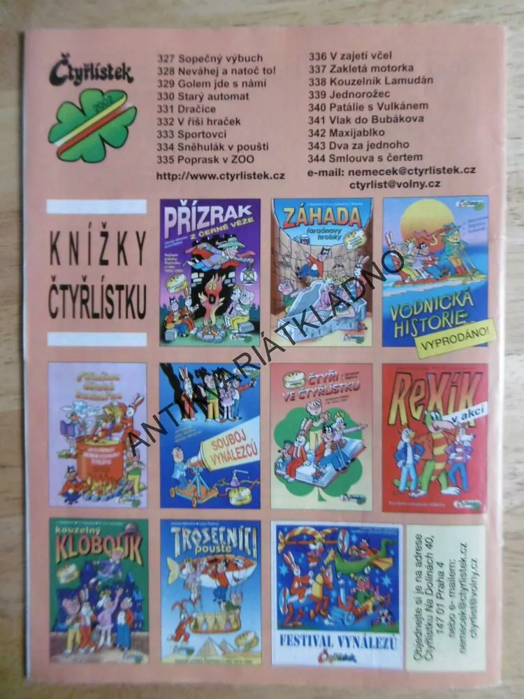 ČTYŘLÍSTEK 335 - POPRASK V ZOO