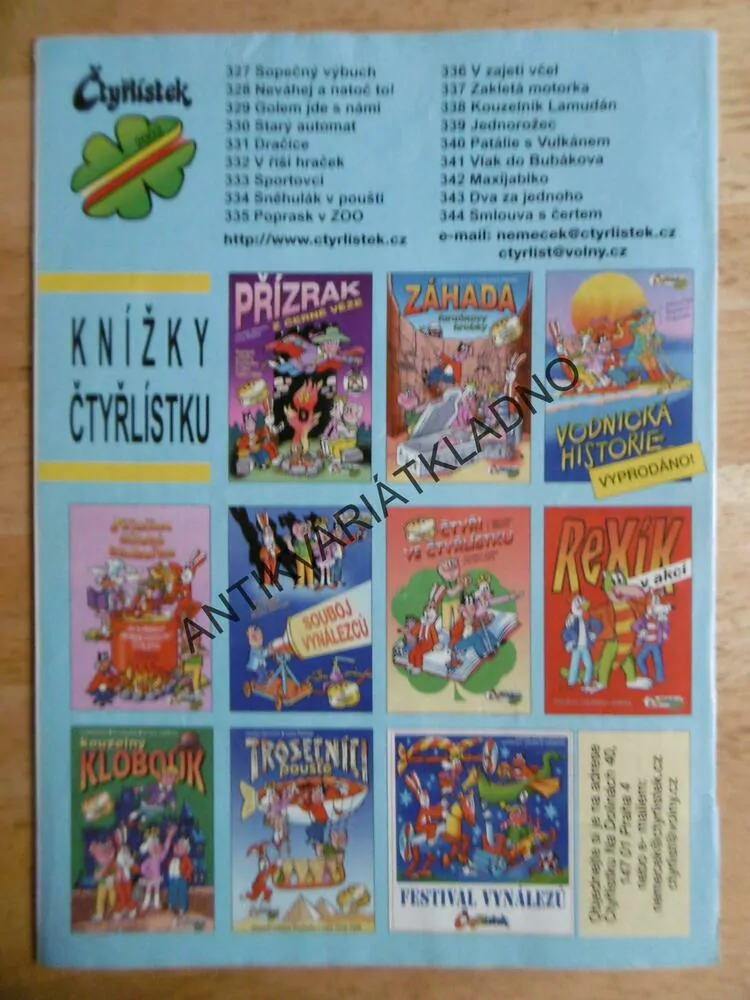 ČTYŘLÍSTEK 337 - ZAKLETÁ MOTORKA