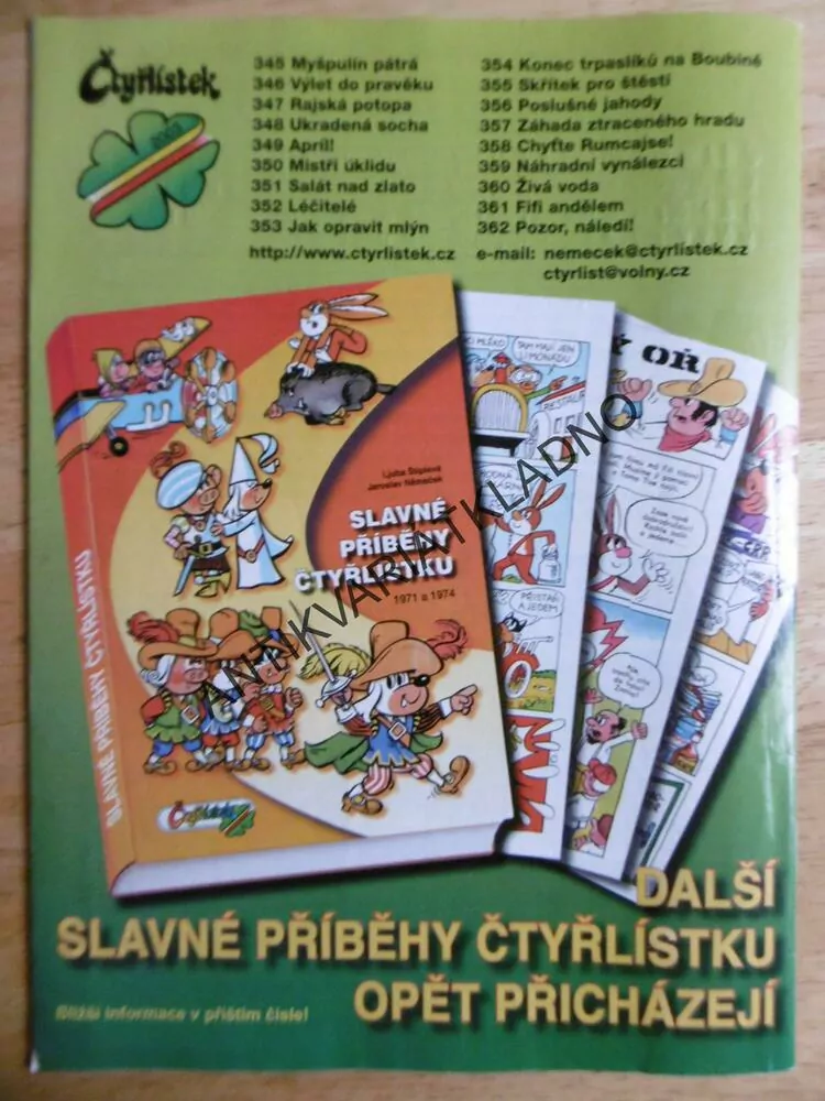 ČTYŘLÍSTEK 354 - KONEC TRPASLÍKŮ NA BOUBÍNĚ