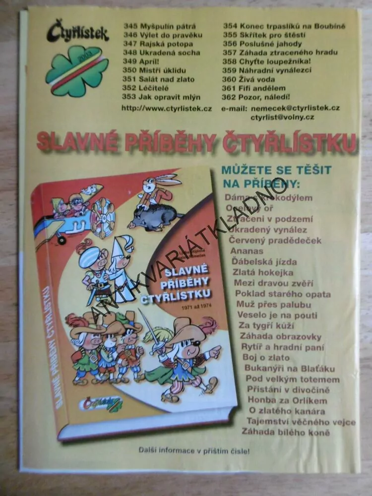 ČTYŘLÍSTEK 355 - SKŘÍTEK PRO ŠTĚSTÍ