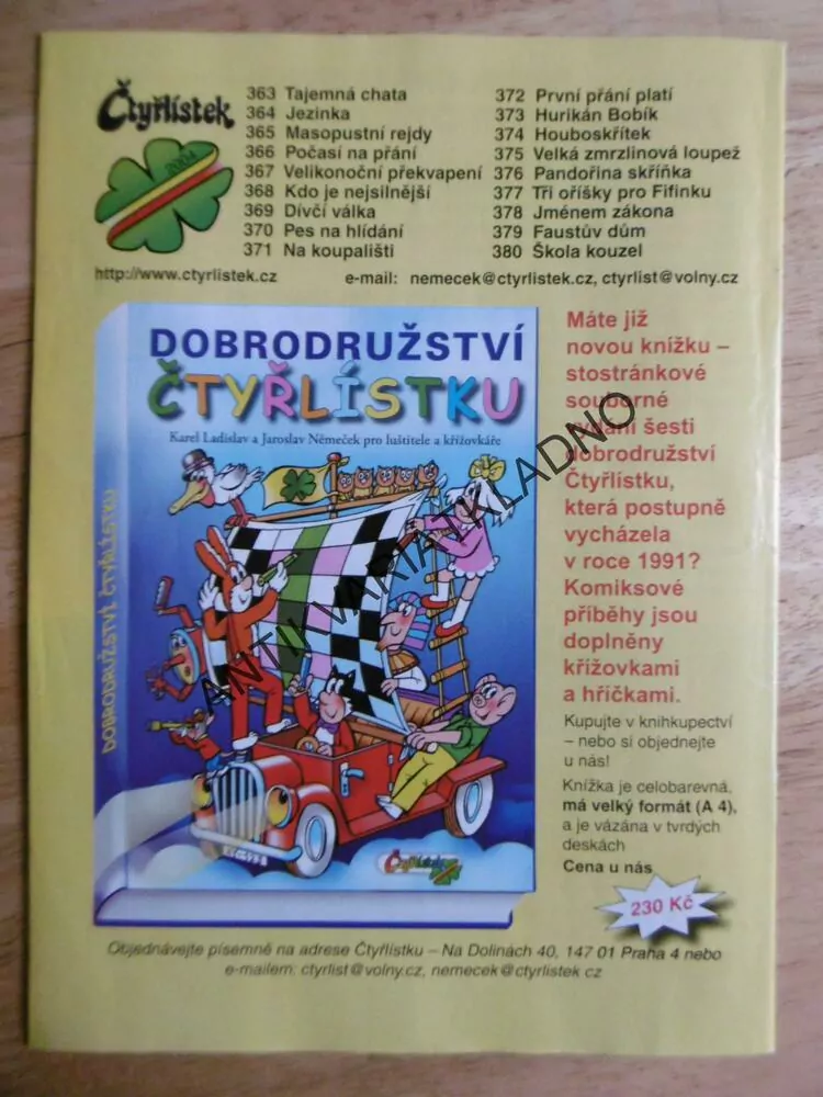 ČTYŘLÍSTEK 374 - HOUBOSKŘÍTEK