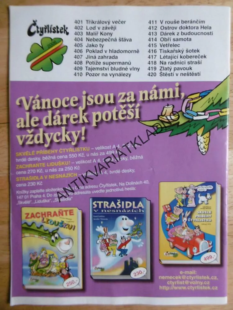 ČTYŘLÍSTEK 401 - TŘÍKRÁLOVÝ VEČER