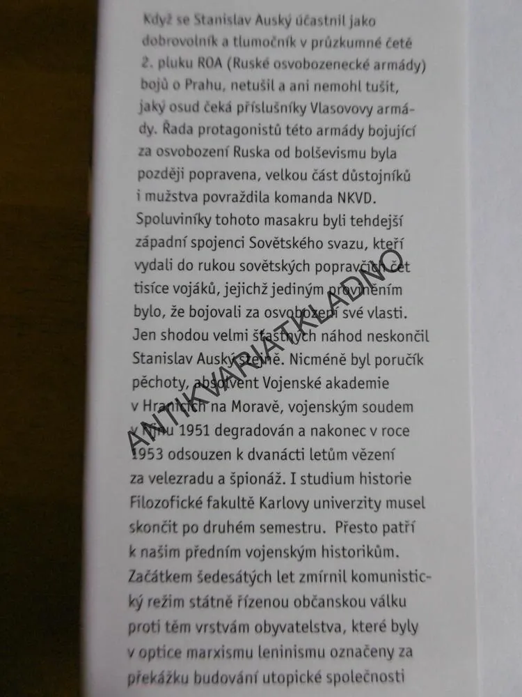 KOZÁCTVO, POSLEDNÍ NÁSTUP A ZÁNIK, STANISLAV AUSKÝ, **an