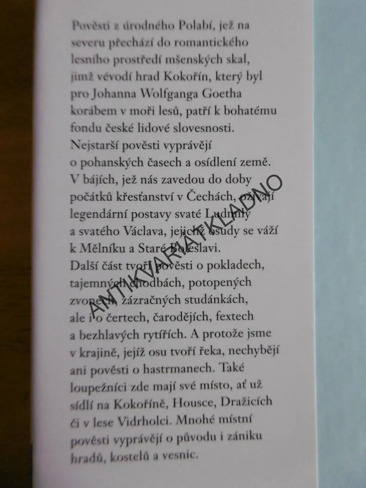 TAJEMNÝ HLAS MINULOSTI, POVĚSTI ZE STŘEDNÍHO POLABÍ, **an