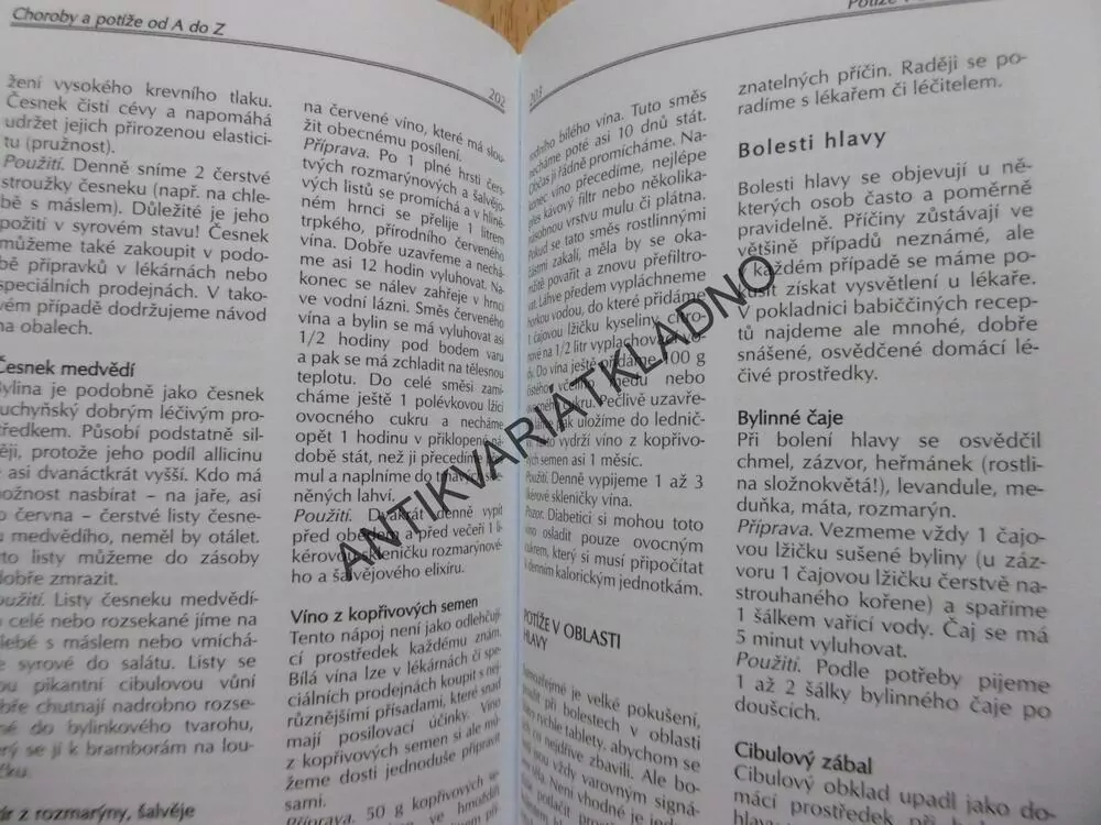 DOMÁCÍ RECEPTY PROTI NEMOCEM, FRANZISKA VON AU, PRO ZDRAVÍ  Z BABIČČINY LÉKÁRNIČKY, **an