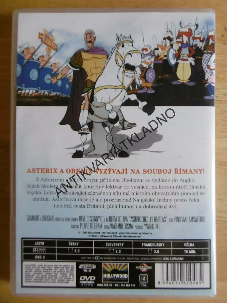 ASTERIX V BRITÁNII, DVD FILM POHÁDKA