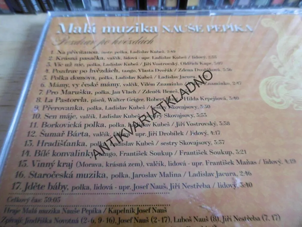 MALÁ MUZIKA NAUŠE PEPÍKA, POZDRAV PO HVĚZDÁCH, CD
