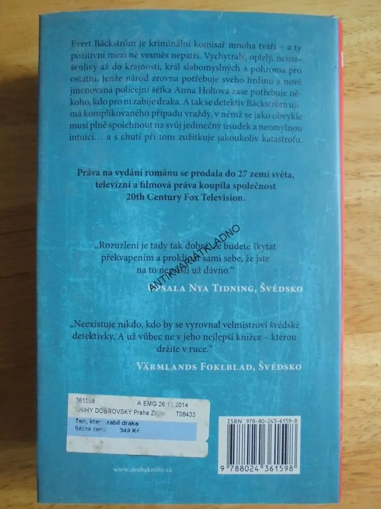TEN,KTERÝ ZABIL DRAKA, LEIF GW PERSSON, KRIMI, **an