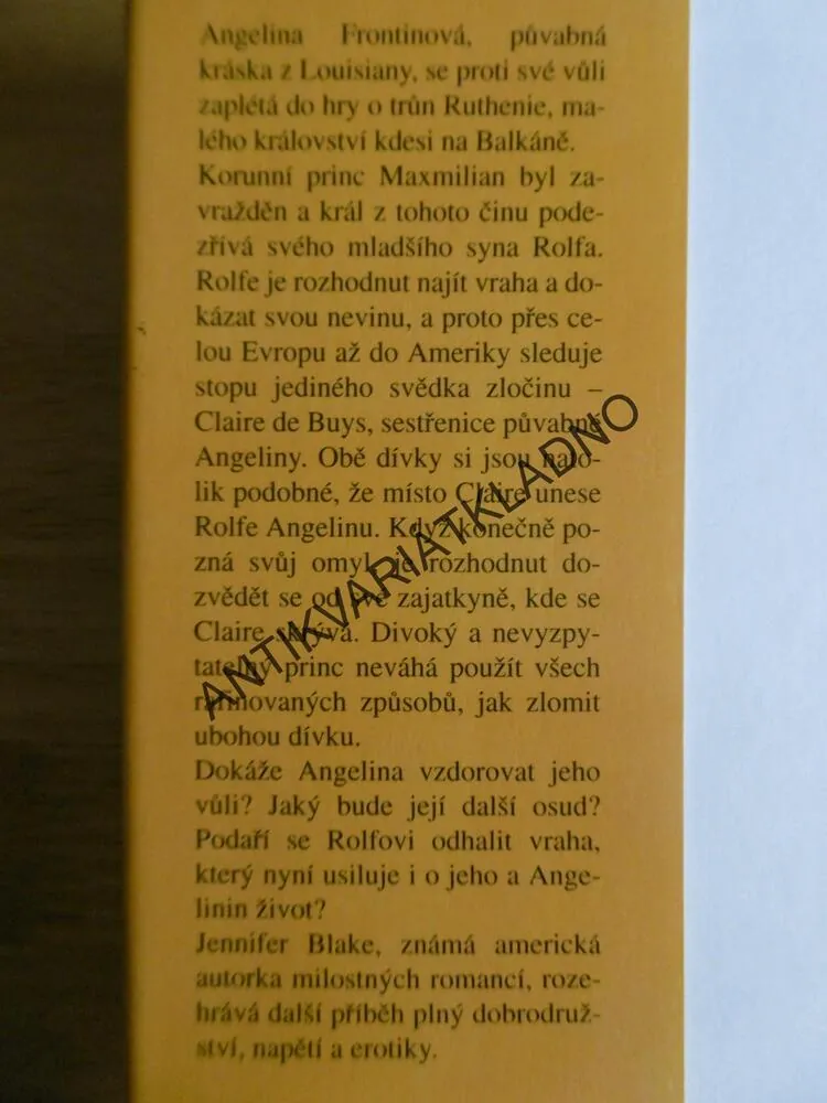 KRÁLOVSKÝ SVŮDCE, JENNIFER BLAKE, **an