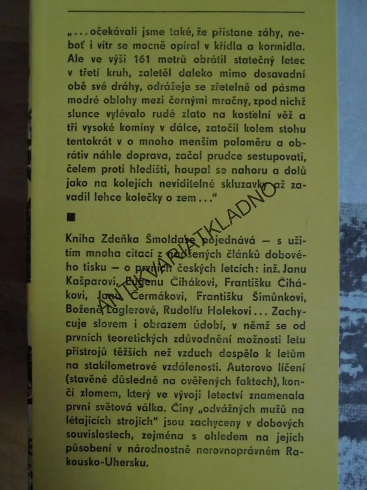 PRŮKOPNÍCI ČESKÉHO LETECTVÍ, ŠMOLDAS, **an