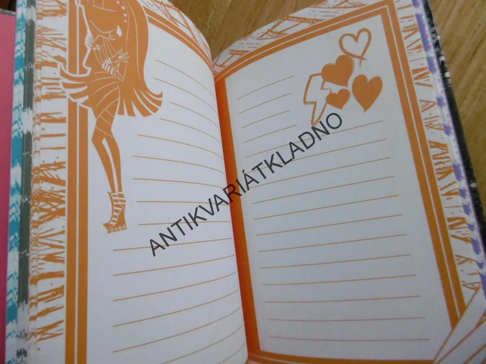 MONSTER HIGH, KRUTOPŘÍSNEJ DENÍČEK, NOVÉ, NEVYPLNĚNÉ, **an