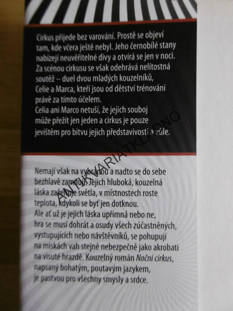 NOČNÍ CIRKUS, ERIN MORGENSTERNOVÁ
