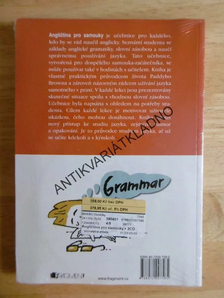 ANGLIČTINA PRO SAMOUKY, + 2 CD, VÝUKA JAZYKA PŘÍMOU METODOU