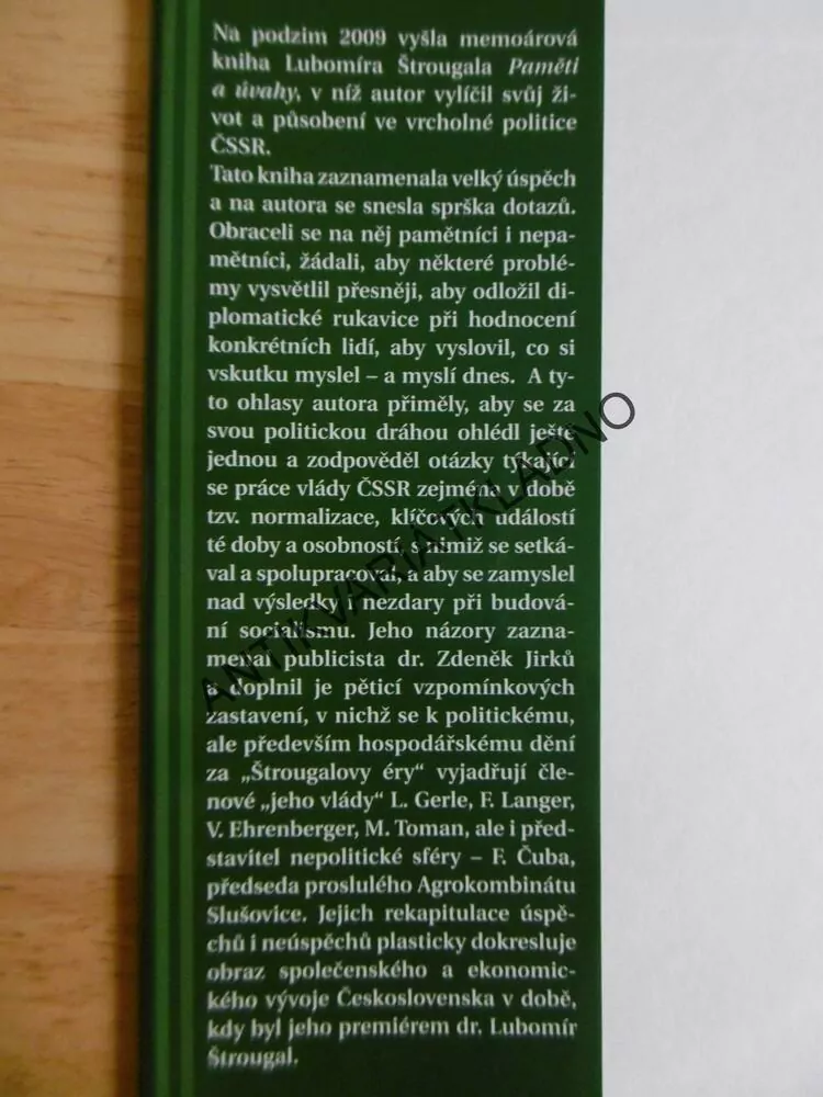 JEŠTĚ PÁR ODPOVĚDÍ, LUBOMÍR ŠTROUGAL, **an