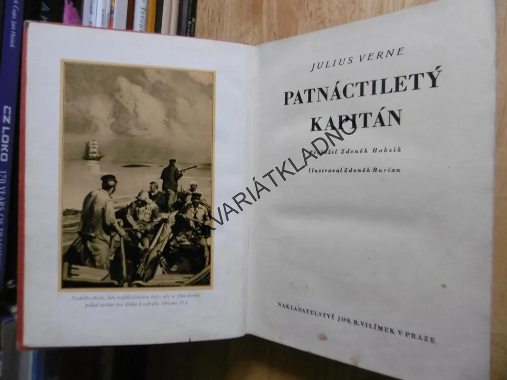 PATNÁCTILETÝ KAPITÁN, JULES VERNE, ZDENĚK BURIAN