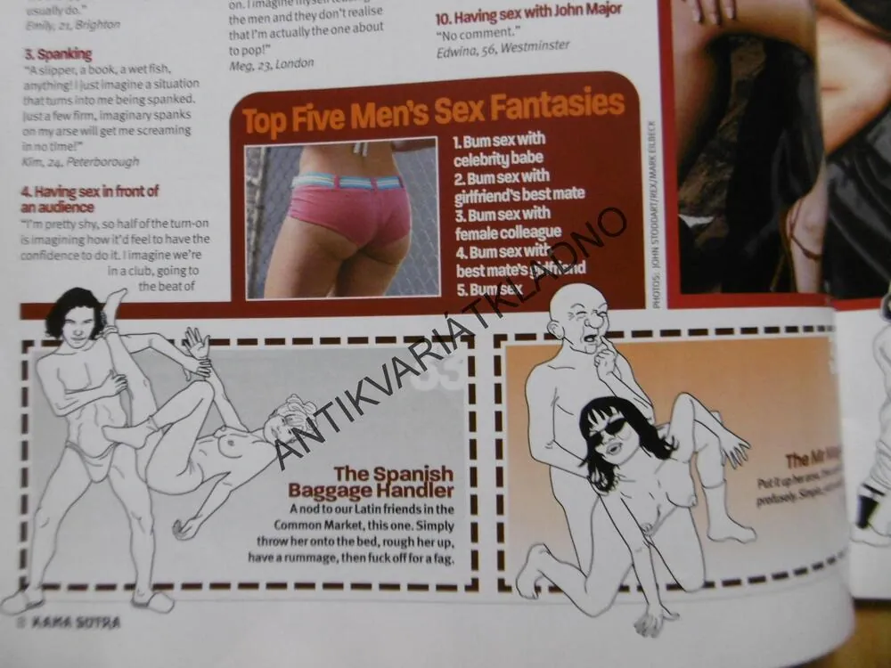 LOADED KAMASUTRA 2003, ILUSTRACE ZNÁMÝCH OSOBNOSTÍ, CLINTON, ANGLICKÁ KRÁLOVNA, CHAPLIN, AJ., ANGLICKY