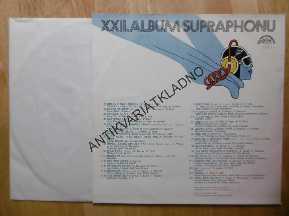 XXII. ALBUM SUPRAPHONU, KAREL GOTT, KAREL ZICH, ROTTROVÁ, MICHAL DAVID, VONDRÁČKOVÁ, ZAGOROVÁ AJ.