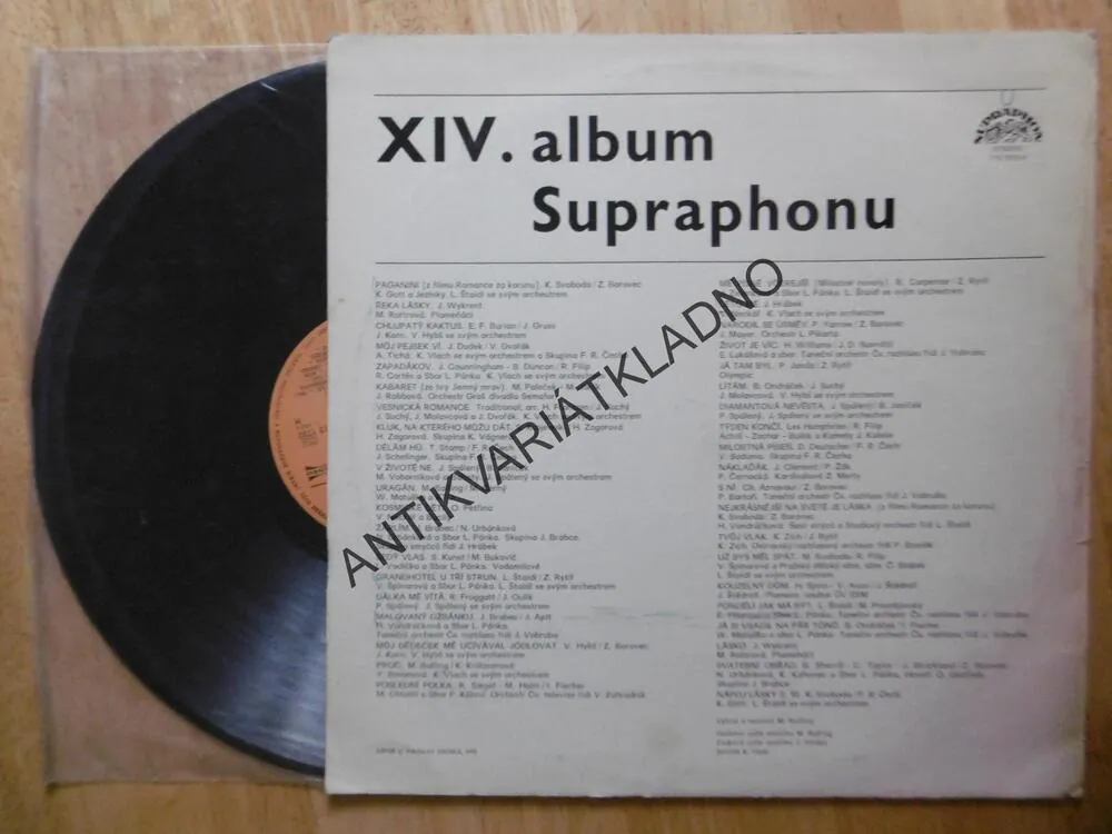 XIV. ALBUM SUPRAPHONU, KAREL GOTT, NECKÁŘ, ROTTROVÁ, MATUŠKA, VONDRÁČKOVÁ, ČERNOCKÁ, AJ.