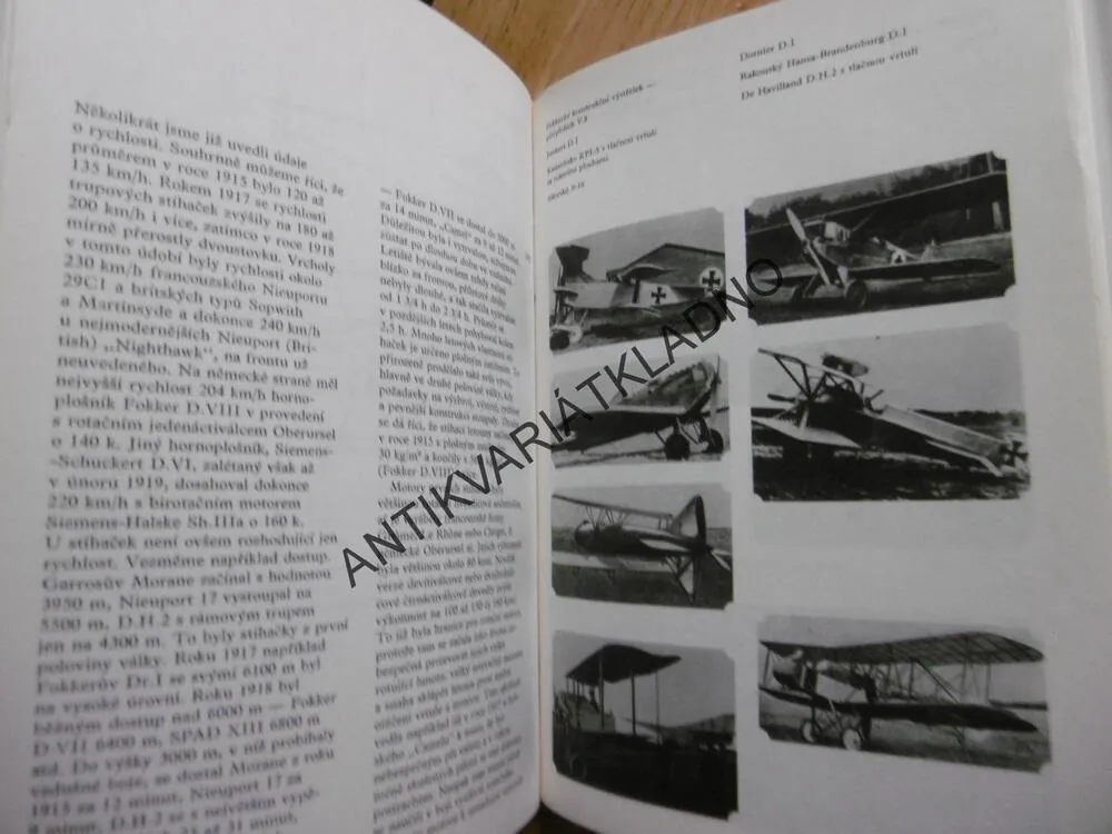 VOJENSKÁ LETADLA 1., LETADLA PRVNÍ SVĚTOVÉ VÁLKY, VÁCLAV NĚMEČEK, **an
