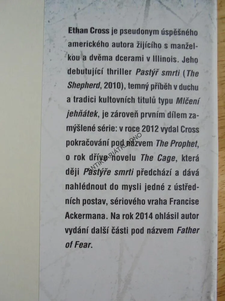 PASTÝŘ SMRTI, ETHAN CROSS, NORD THRILLER, **an