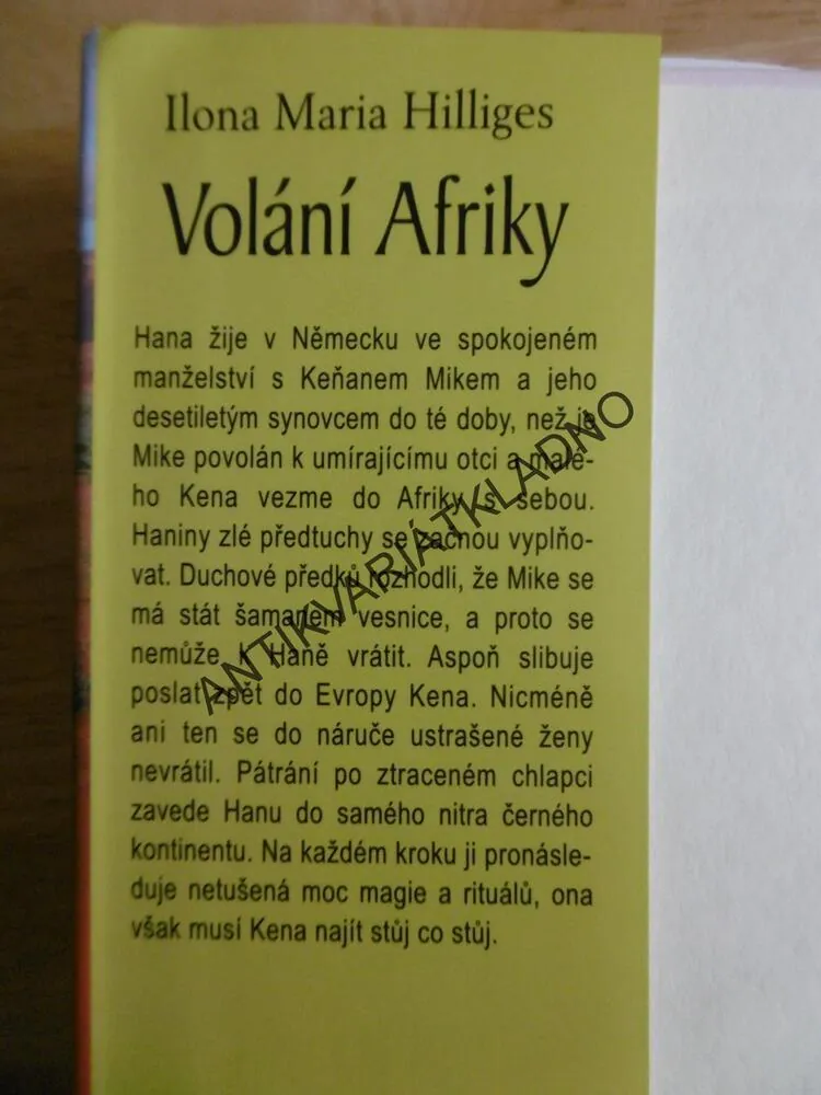 VOLÁNÍ AFRIKY, ILONA MARIA HILLIGES, **an