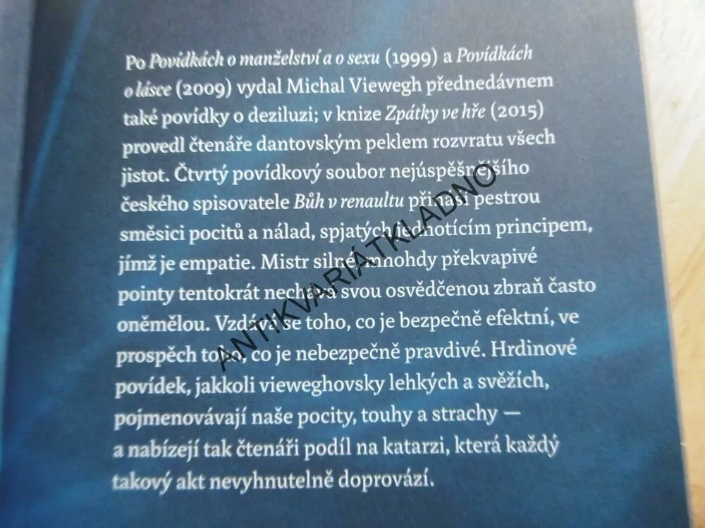 BŮH V RENAULTU, MICHAL VIEWEGH, **an