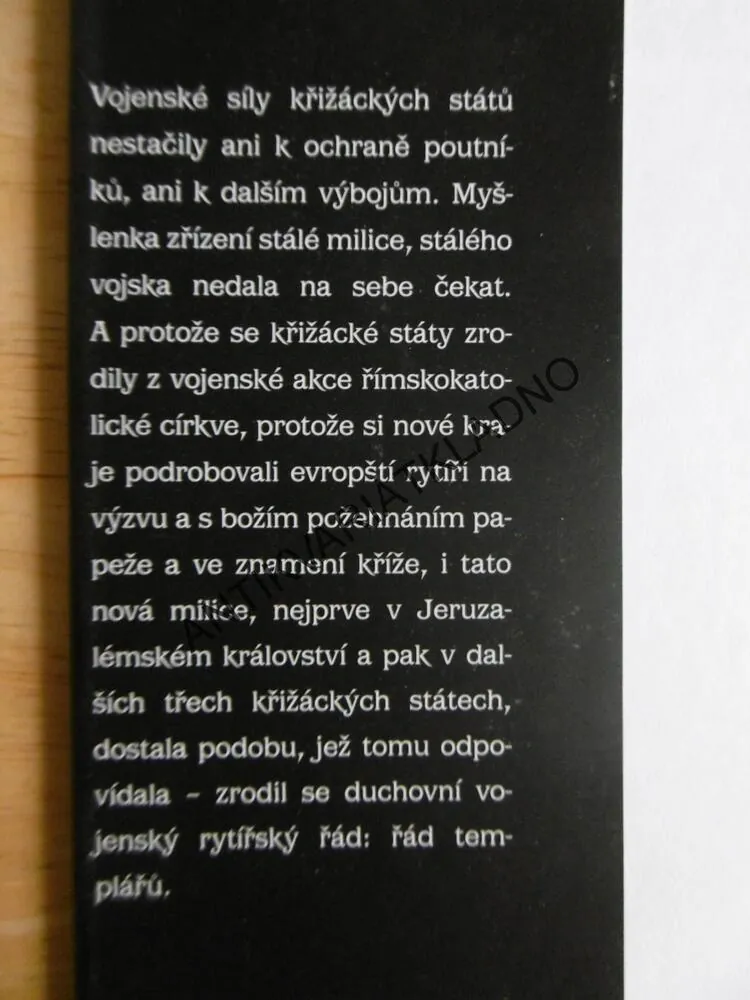 TAJEMSTVÍ A HŘÍCHY RYTÍŘŮ TEMPLÁŘSKÉHO ŘÁDU, JAROSLAV ŠEDIVÝ
