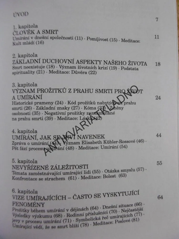 TAJEMSTVÍ UMÍRÁNÍ, BERNARD JAKOBY, **an
