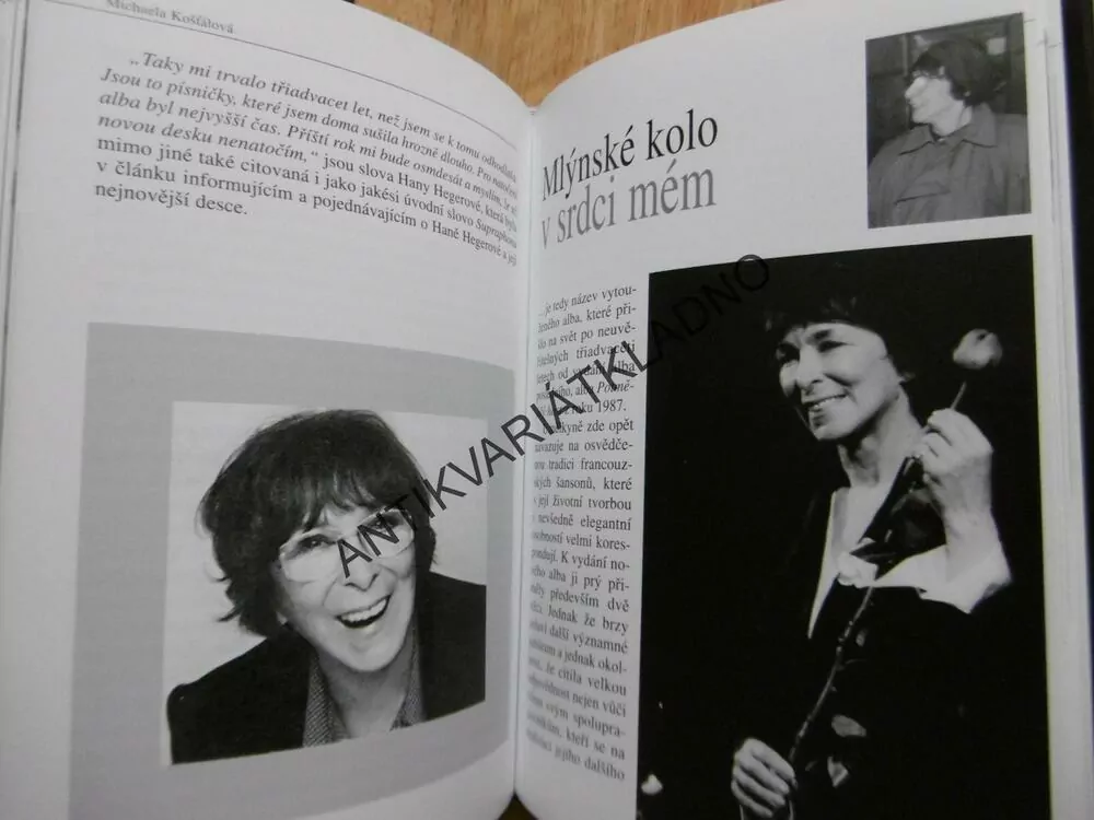 HANA HEGEROVÁ, ORIGINÁLNÍ A SVÁ, MICHAELA KOŠŤÁLOVÁ, **an