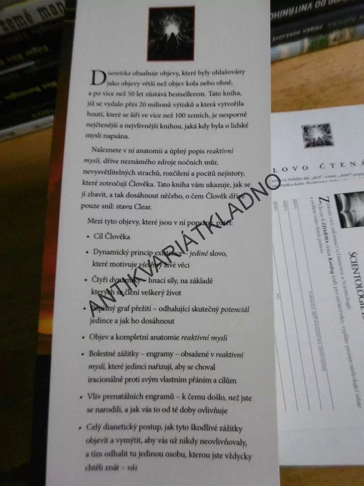 DIANETIKA, MODERNÍ VĚDA O DUŠENÍM ZDRAVÍ, HUBBARD