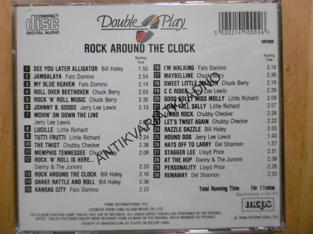 ROCK AROUND THE CLOCK, CHUCJ BERRY, BILL HALEY, CHECKER, CD HUDBA
