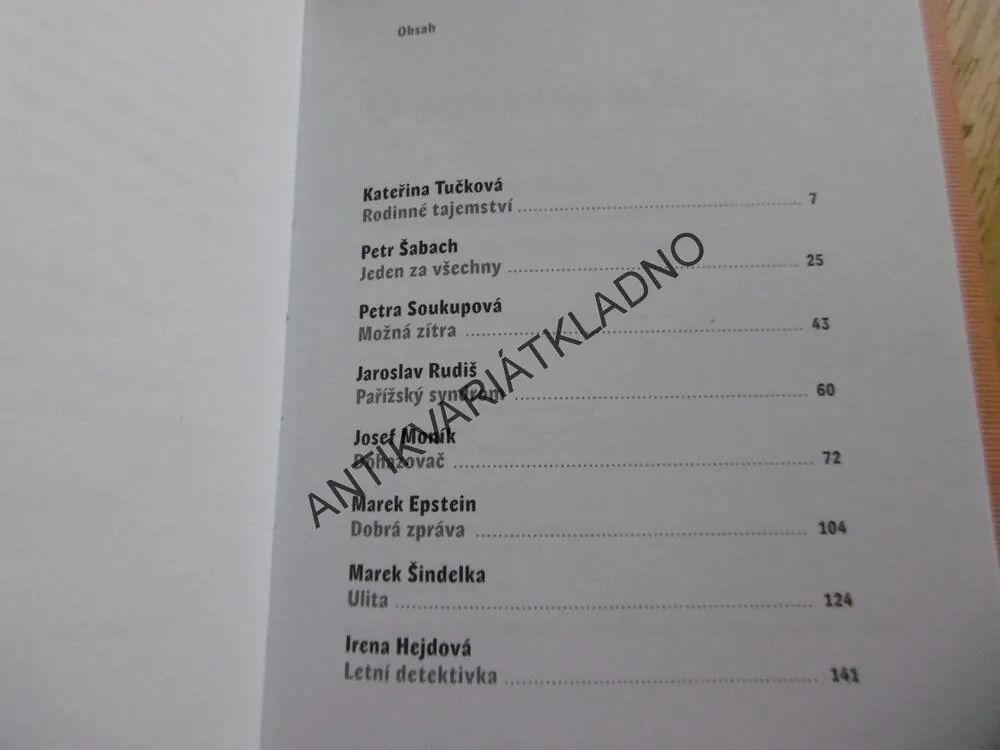 O ČEM ŽENY MLČÍ, TUČKOVÁ, ŠABACH, SOUKUPOVÁ, HEJDOVÁ, AJ.