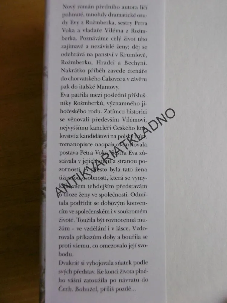 NEKLIDNÁ DUŠE EVY Z ROŽMBERKA, JIŘÍ HANIBAL, **an