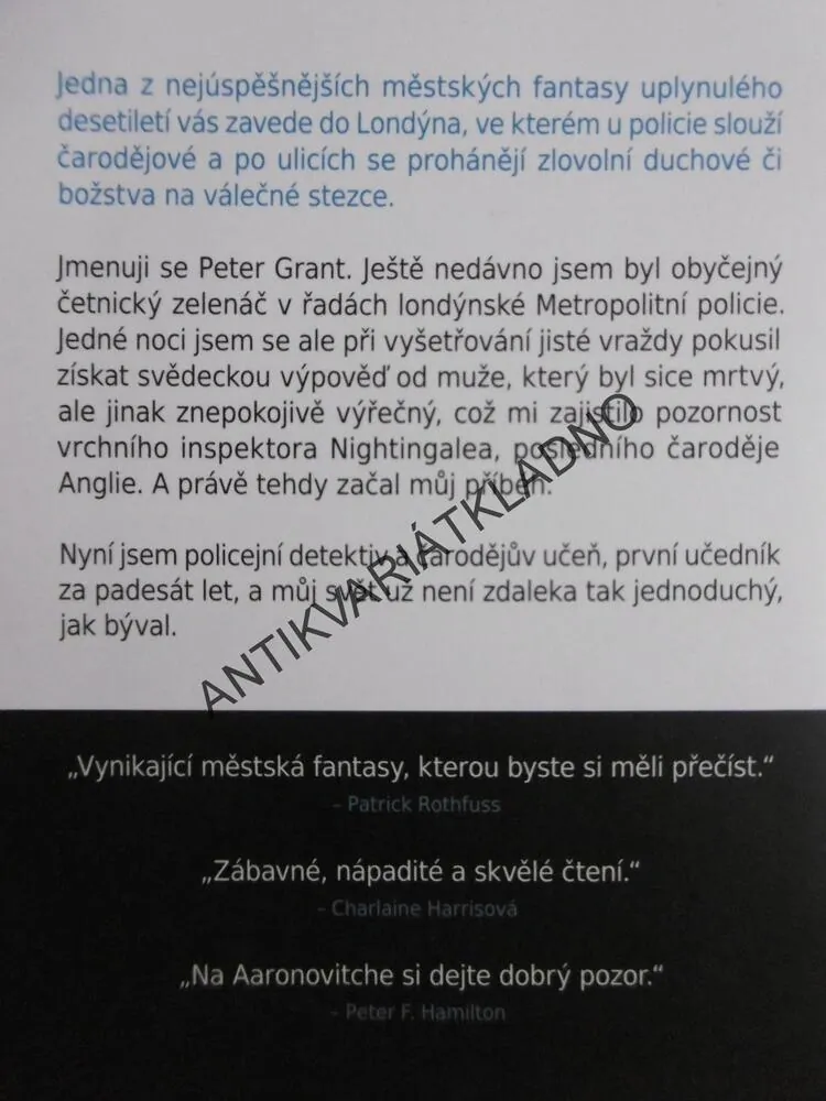 ŘEKY LONDÝNA, BEN AARONOVITCH, **an