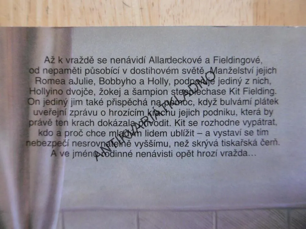 ŽRALOK, DICK FRANCIS, **an