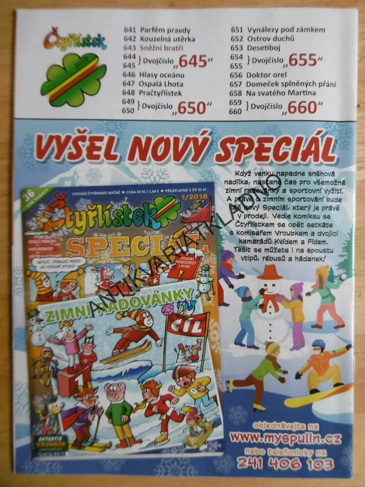 ČTYŘLÍSTEK 643 - SNĚŽNÍ BRATŘI