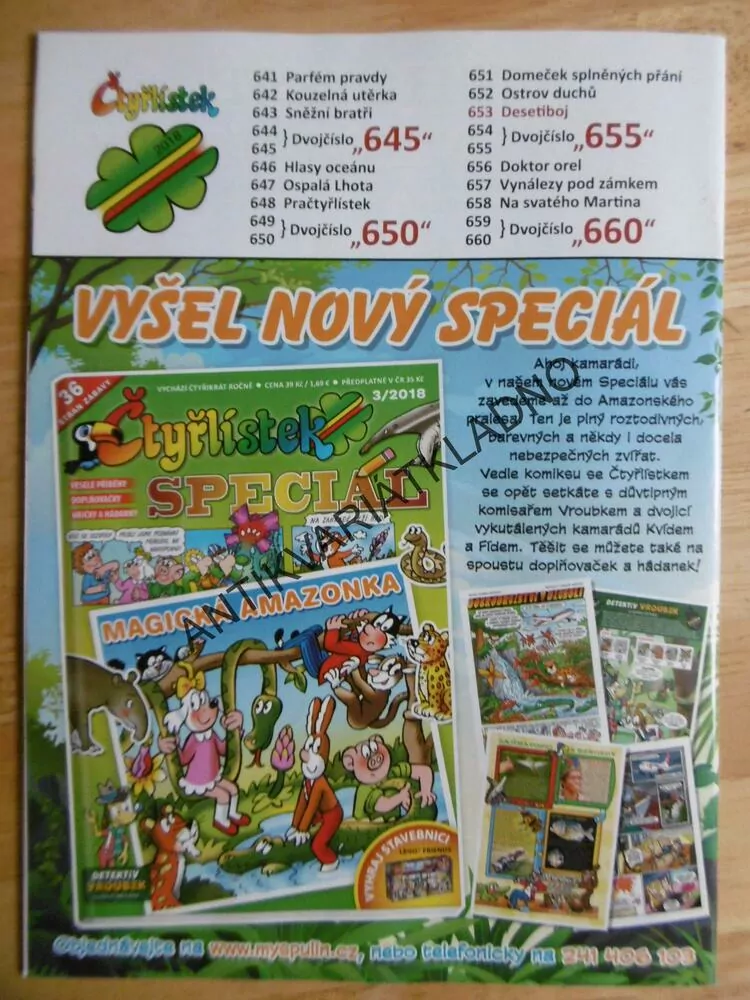 ČTYŘLÍSTEK 653 - DESETIBOJ