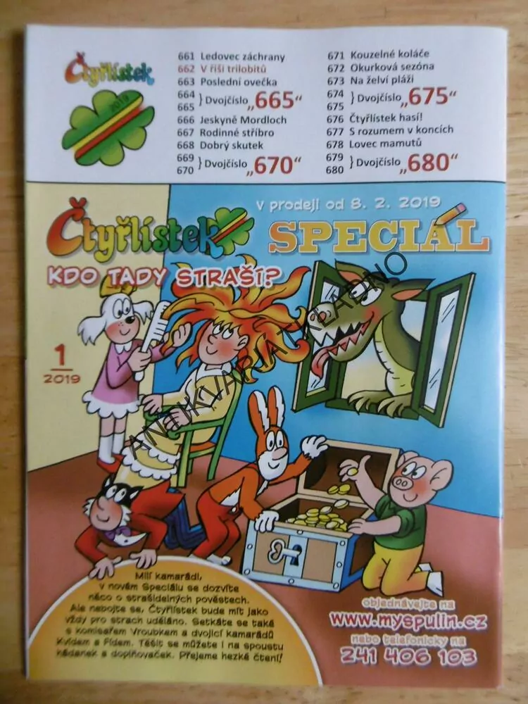 ČTYŘLÍSTEK 662 - V ŘÍŠI TRILOBITŮ