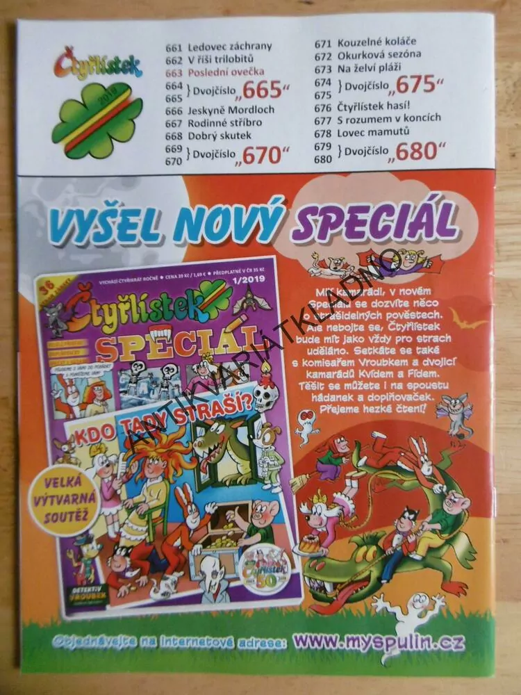 ČTYŘLÍSTEK 663 - POSLEDNÍ OVEČKA