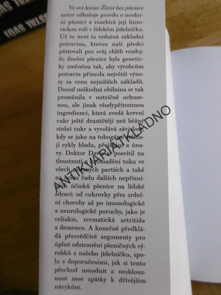 ŽIVOT BEZ PŠENICE, WILLIAM DAVIS, **an