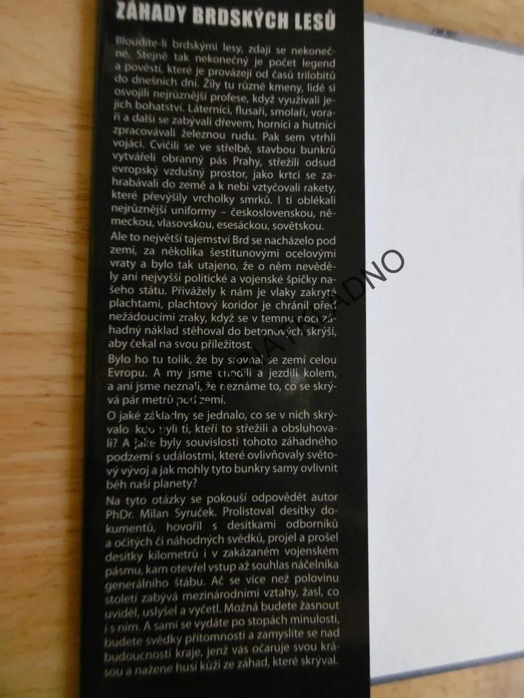 ZÁHADY BRDSKÝCH LESŮ, MILAN SYRUČEK, **an