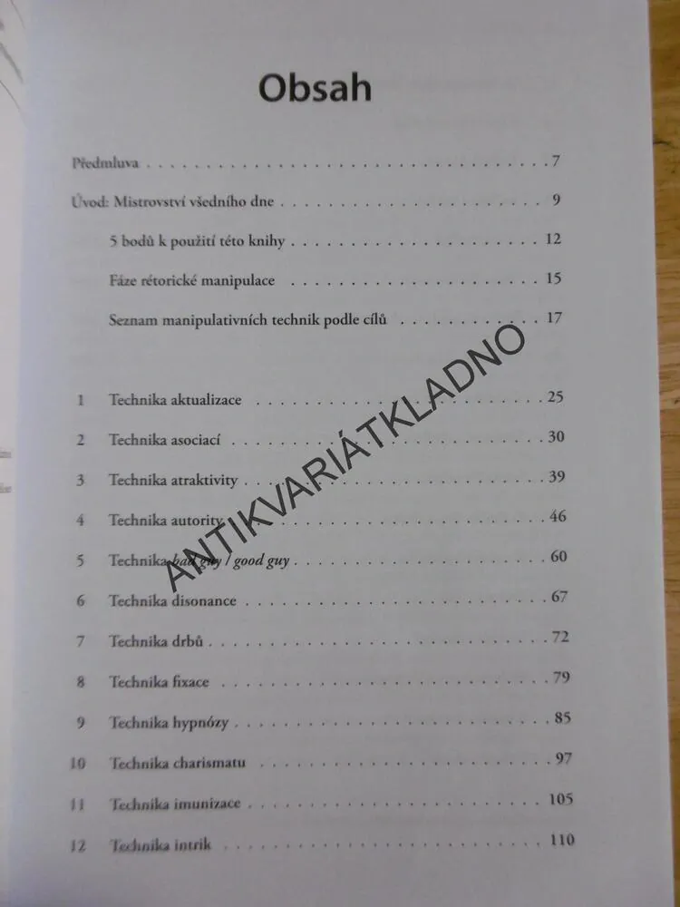 ZAKÁZANÁ RÉTORIKA, 30 MANIPULATIVNÍCH TECHNIK, GLORIA BECK, **an
