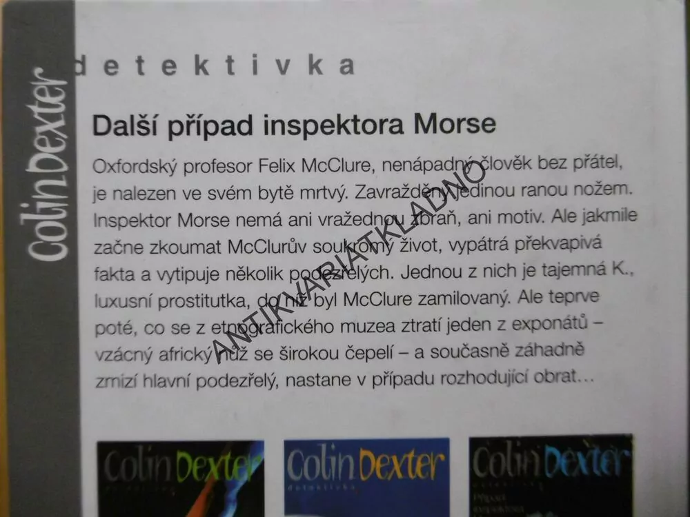 DCERY KAINOVY, PŘÍPAD INSPEKTORA MORSE,COLIN DEXTER, **an