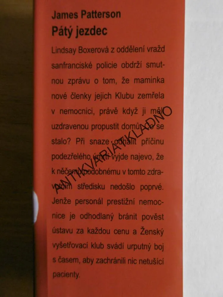 PÁTÝ JEZDEC, JAMES PATTERSON, **an
