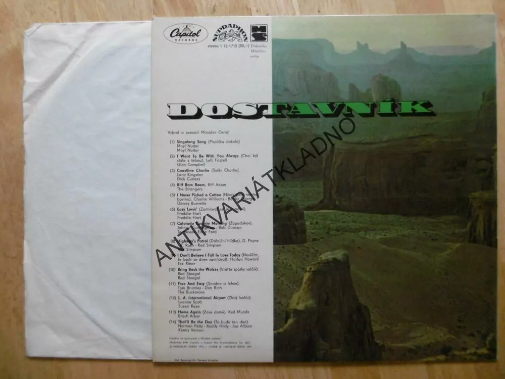 DOSTAVNÍK, COUNTRY, WESTERN, LP
