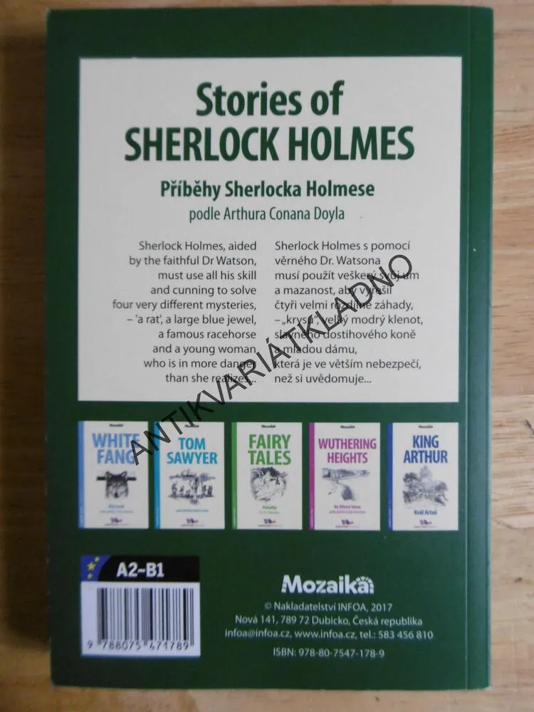 PŘÍBĚHY SHERLOCKA HOLMESE, STORIES OF SHELOCK HOLMES,SIR ARTHUR CONAN DOYLE,