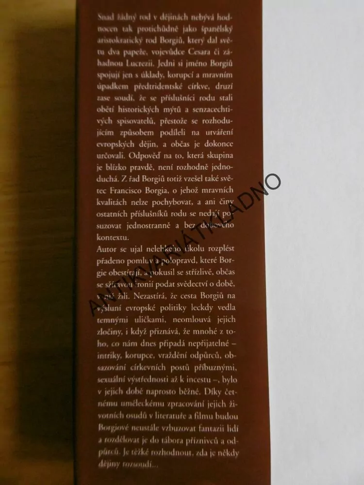 BORGIOVÉ, PŘÍBĚH RENESANČNÍ RODINY, JOACHIM BRAMBACH, **an