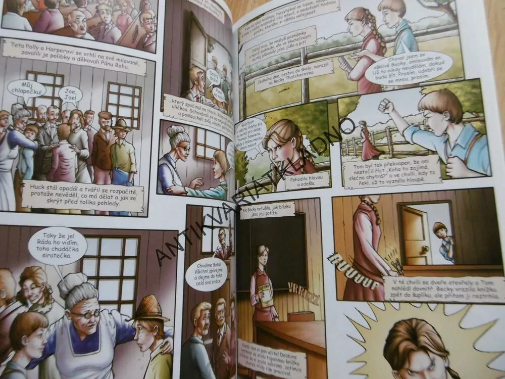 DOBRODRUŽSTVÍ TOMA SAWYERA, MARK TWAIN, KOMIKS